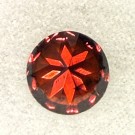 Zirkon med meget flott rødfarge og refleksjon 10 mm i diameter og 5,5 ct thumbnail