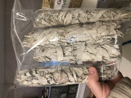 Hvit salvie bunt ca 22 cm